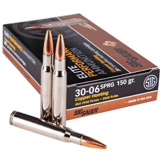 SIG AMMO 30-06 150GR ELITE HUNT COPPER 20/10 - Ammunition